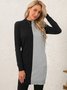 Simple Viscose Micro-Elasticity Daily Fit Crew Neck Long Sweater for Women