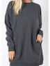 Casual Round Neck Cotton Blends Causal Tops