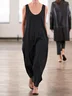 Cotton Blends Casual Jumpsuits&rompers