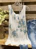 Basics Cotton-Blend Floral Tanks & Camis