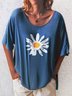 Plus size Daisy Printed Tops